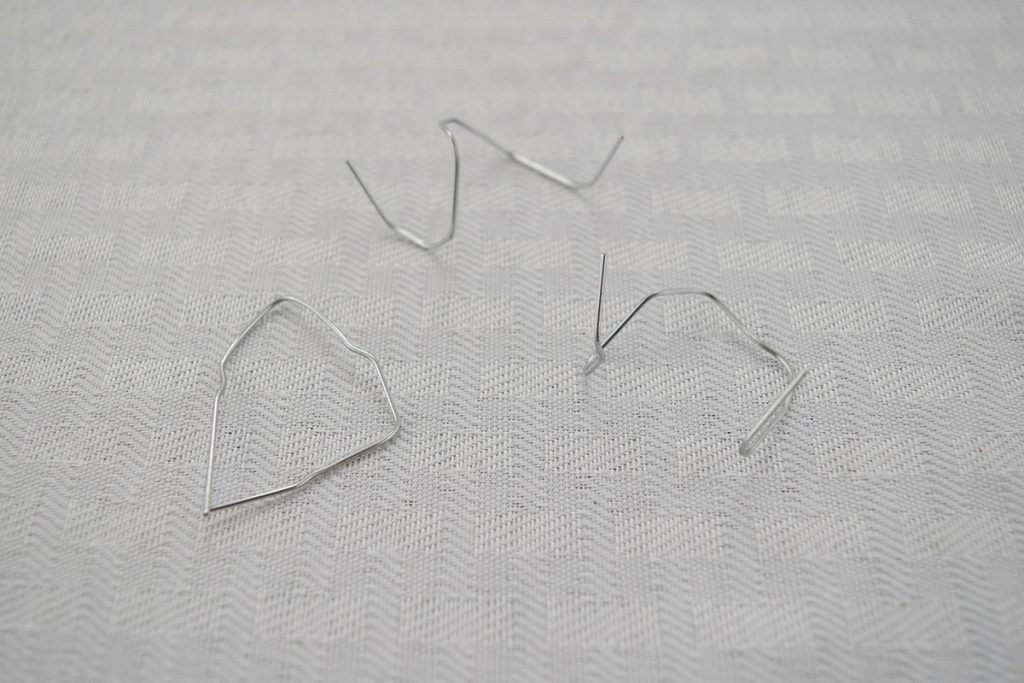 Bent paper clips